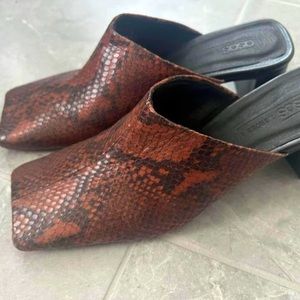 ASOS PREMIUM LEATHER MULES